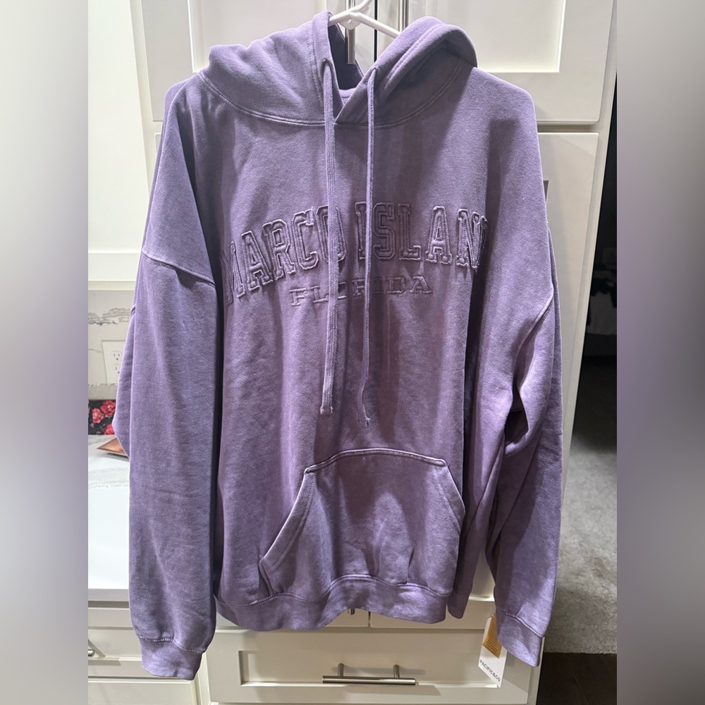 Lavender Arcadian Hoodie Sweatshirt oversized XL Marco island